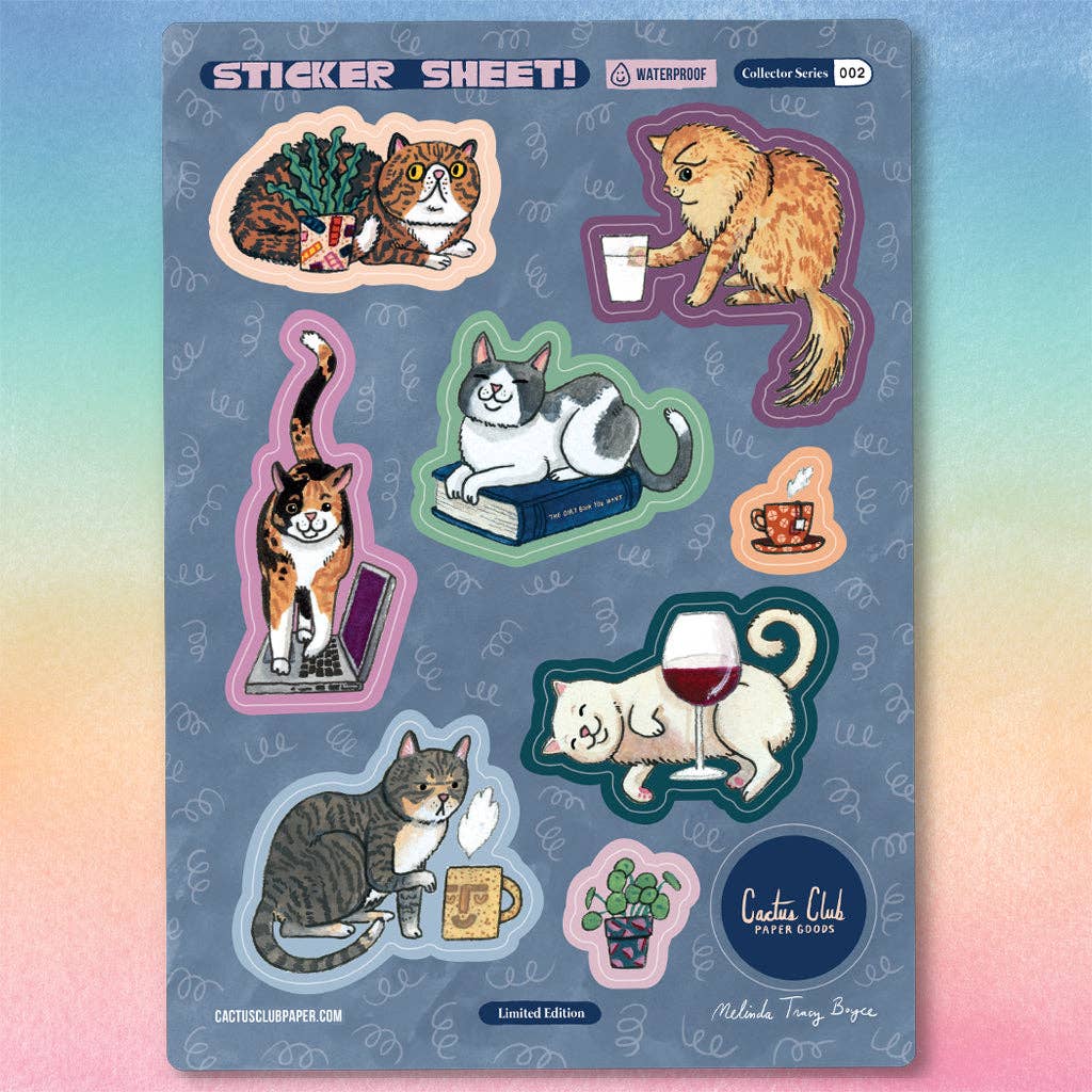 House Cats Sticker Sheet