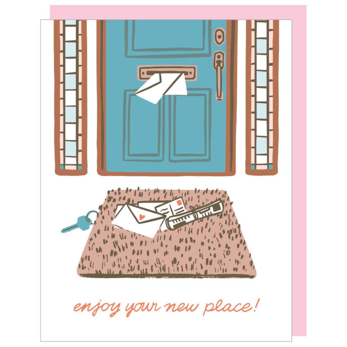 Letters Enjoy Your New Place Card