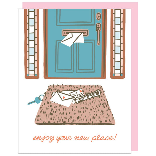 Letters Enjoy Your New Place Card
