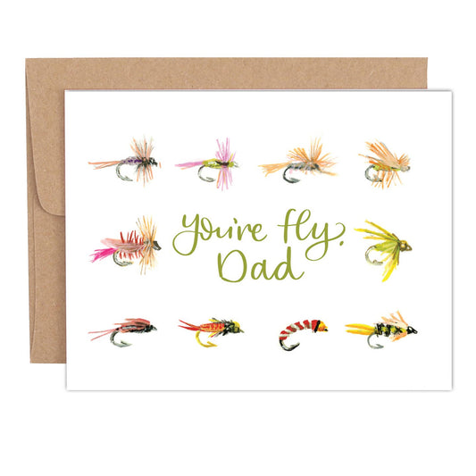 Youre Fly Dad Fishing Lures Card