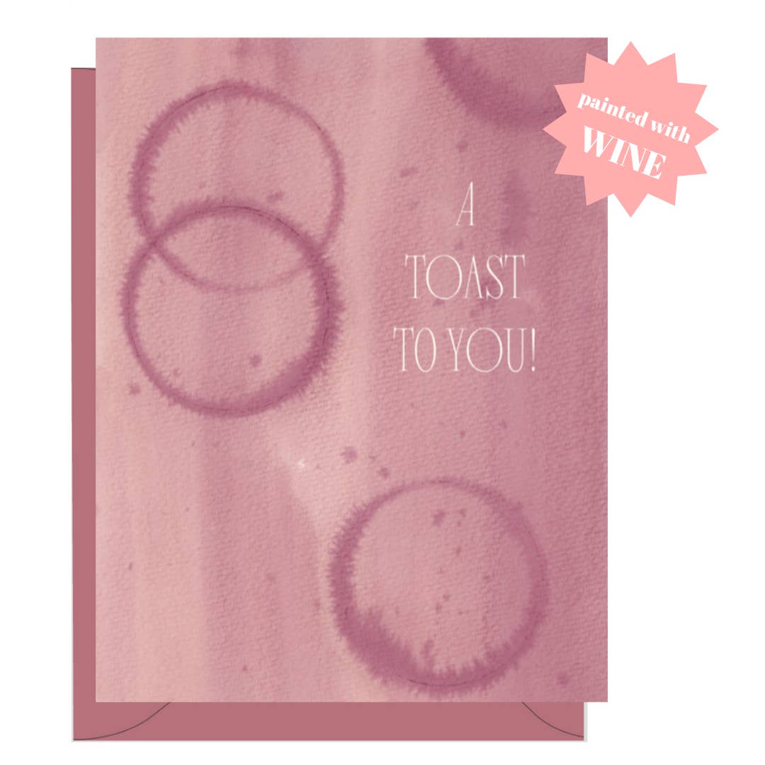 A Toast To You Wine Card