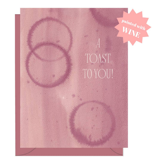 A Toast To You Wine Card