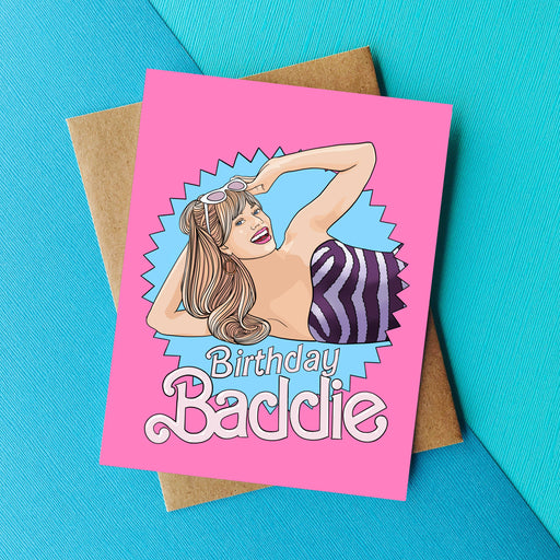 Birthday Baddie Barbie Card