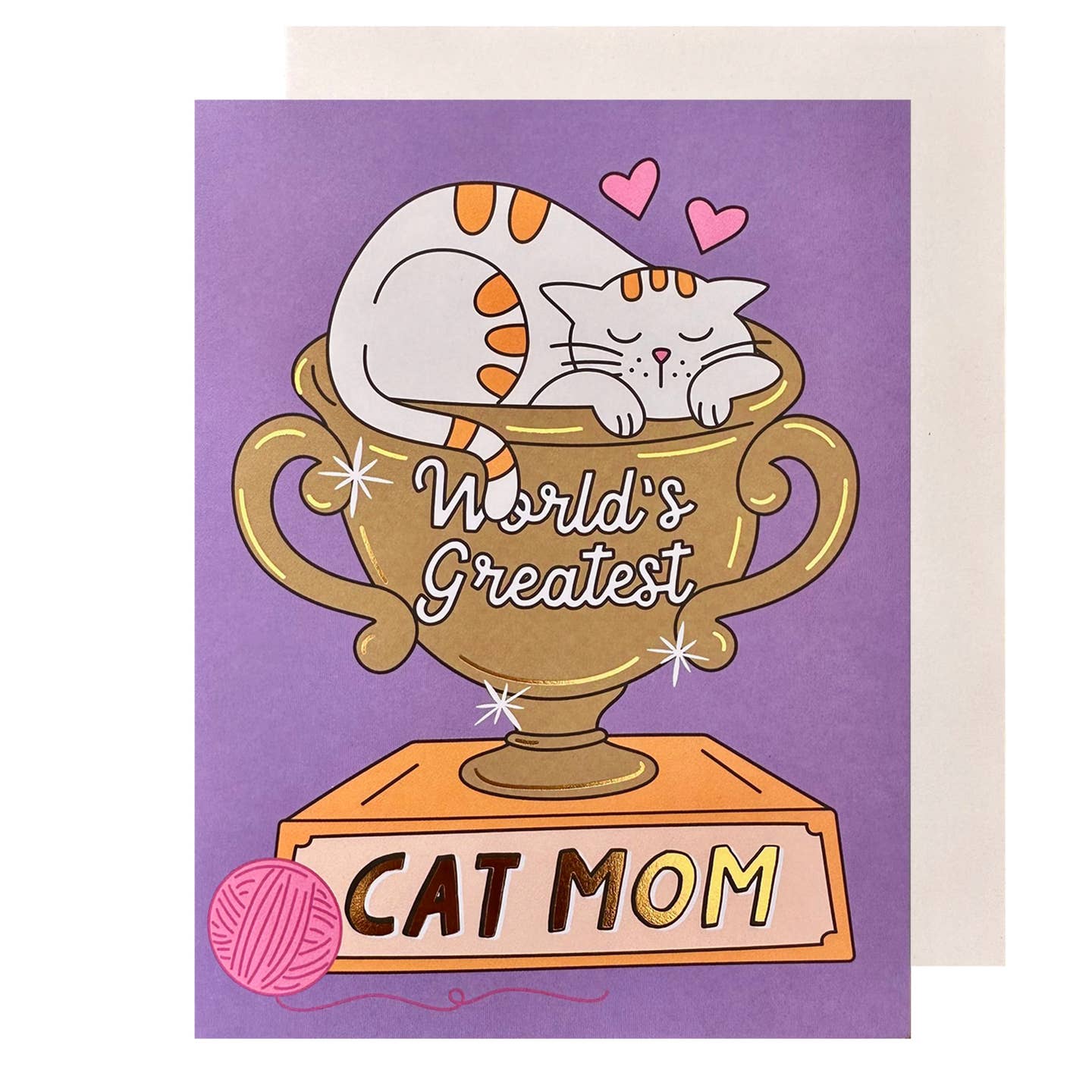 Worlds Greatest Cat Mom Card