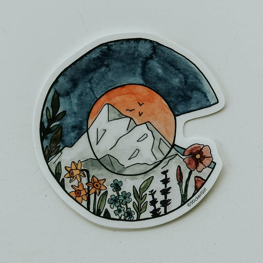 Floral Colorado C Sticker
