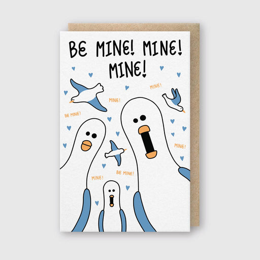 Be Mine Seagulls Card