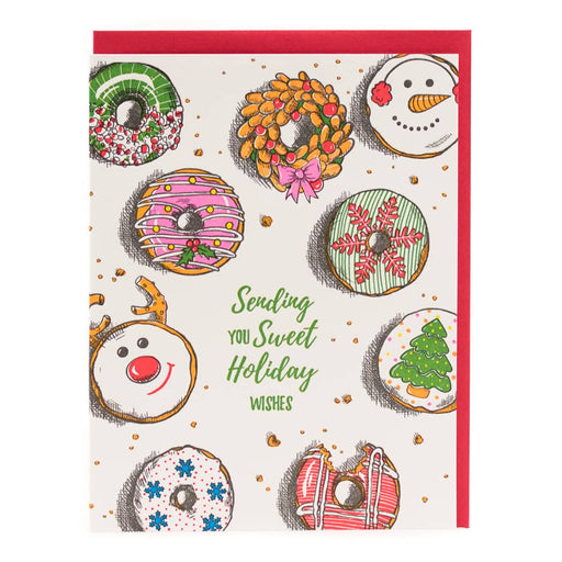 Donuts Sending Sweet Holiday Wishes Card