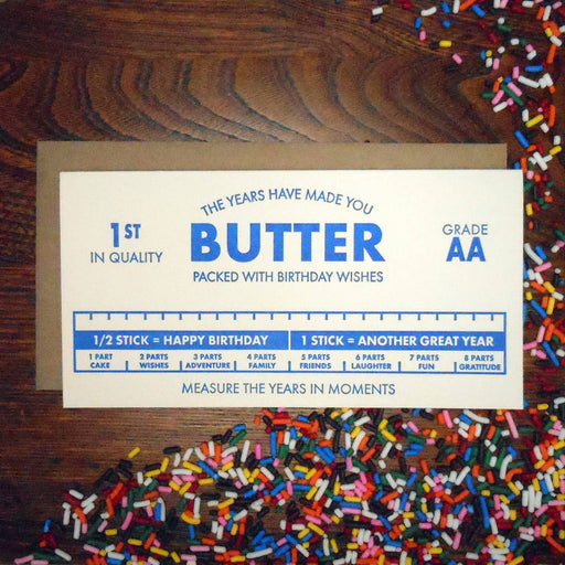 The Years Have Made You Butter Birthday Wishes Card