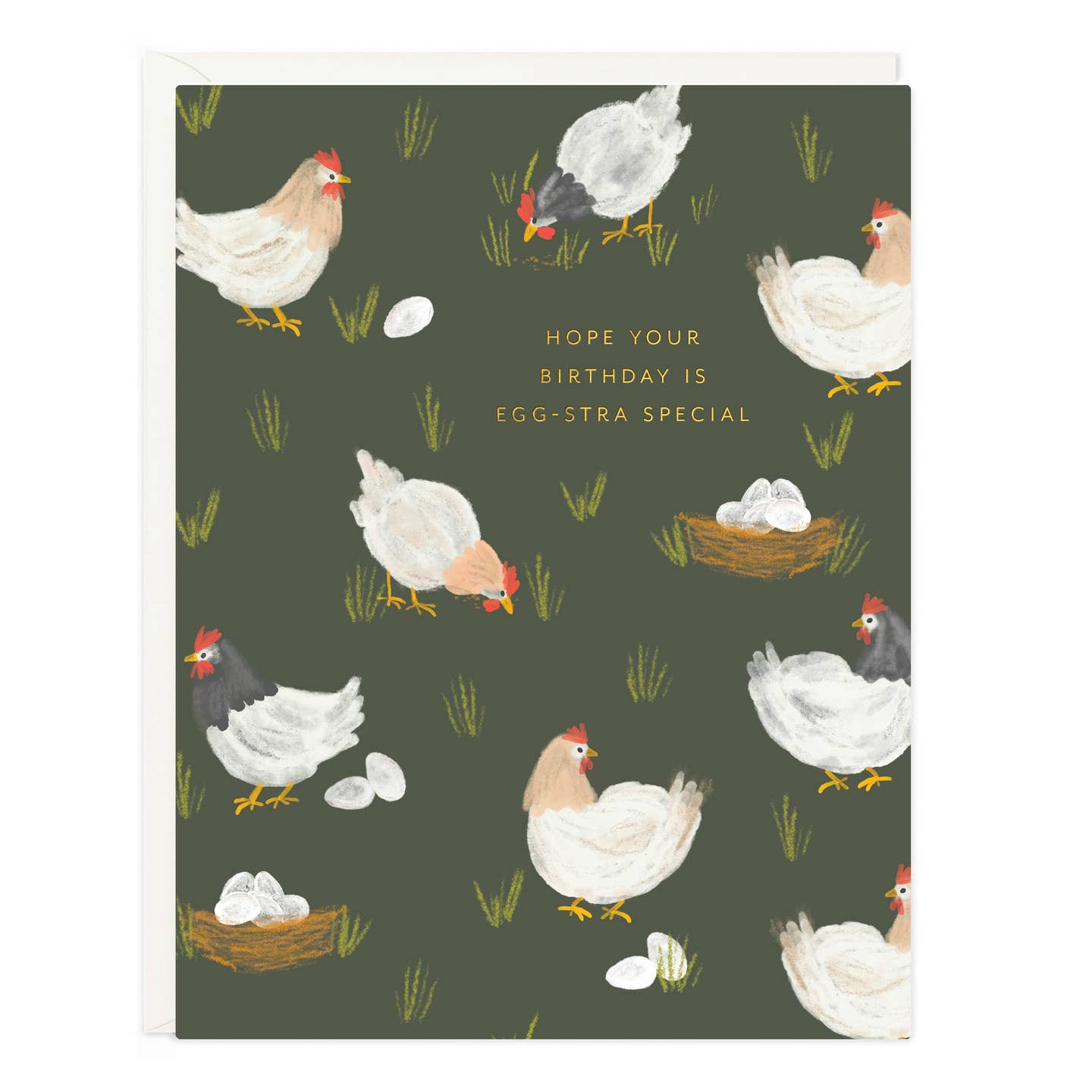 Egg Stra Special Chickens Birthday Card