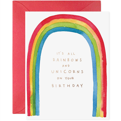 Its All Rainbows & Unicorns on Your Birthday Card