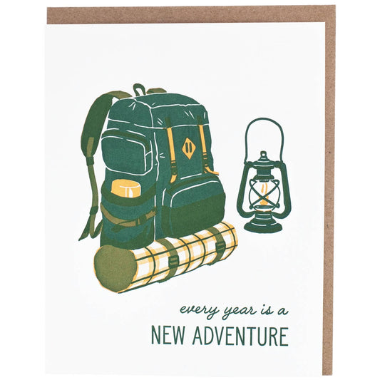 Camping Every Year is a New Adventure Birthday Card