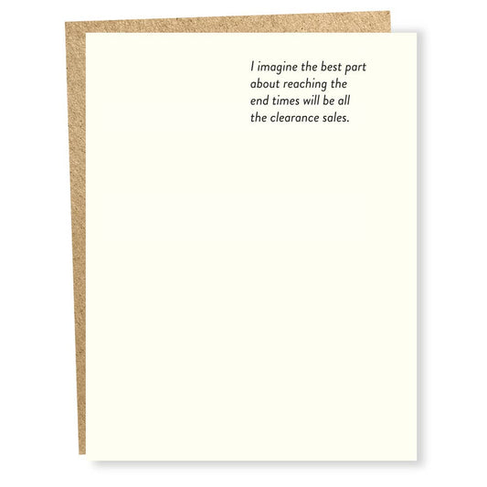 SP #1108: Clearance Sales Card
