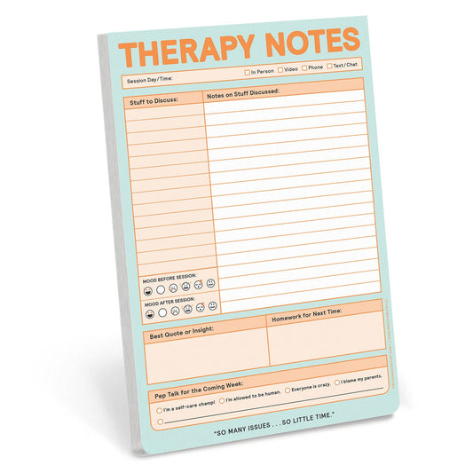 Therapy Notes Notepad