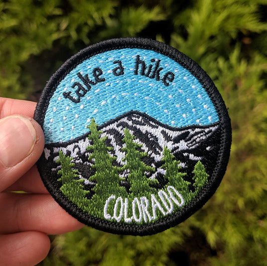 Take A Hike Colorado Embroidered Patch