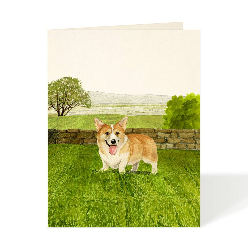 Corgi Dog Blank Card