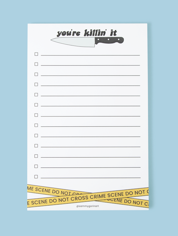 Youre Killin It True Crime Scene Notepad