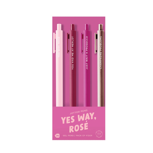 Yes Way Rose Jotter Click Pen - 4 pack