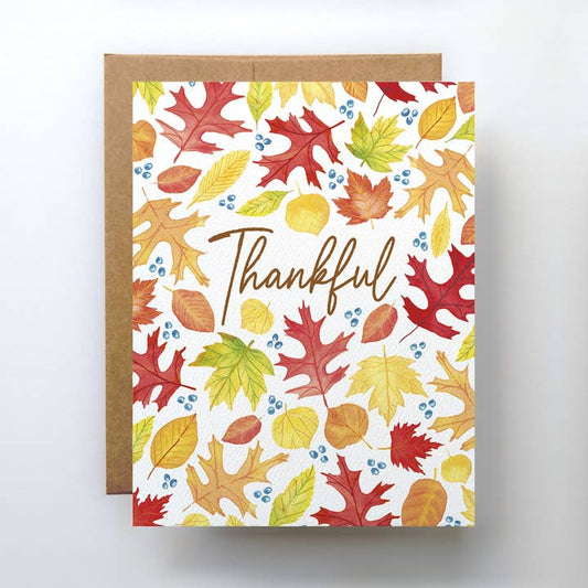 Thankful Leaves Fall Card