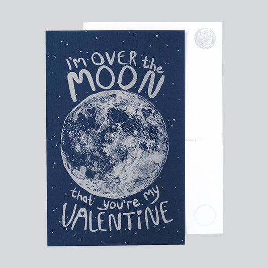 Over the Moon Valentines Day Oversized Card