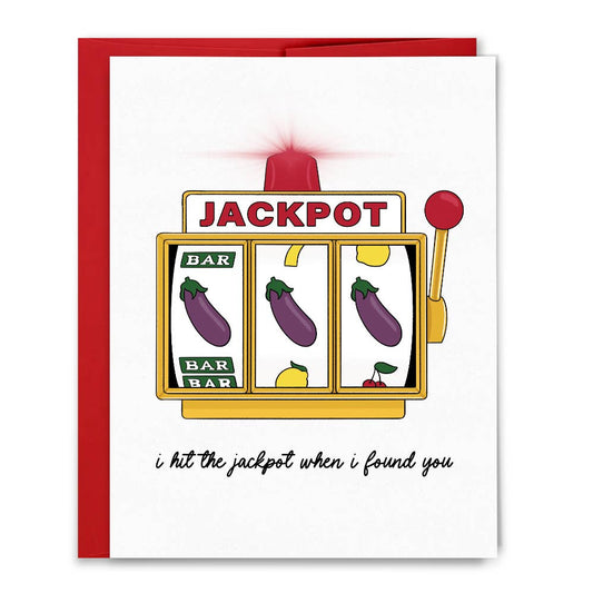Eggplant Hit the Jackpot Card