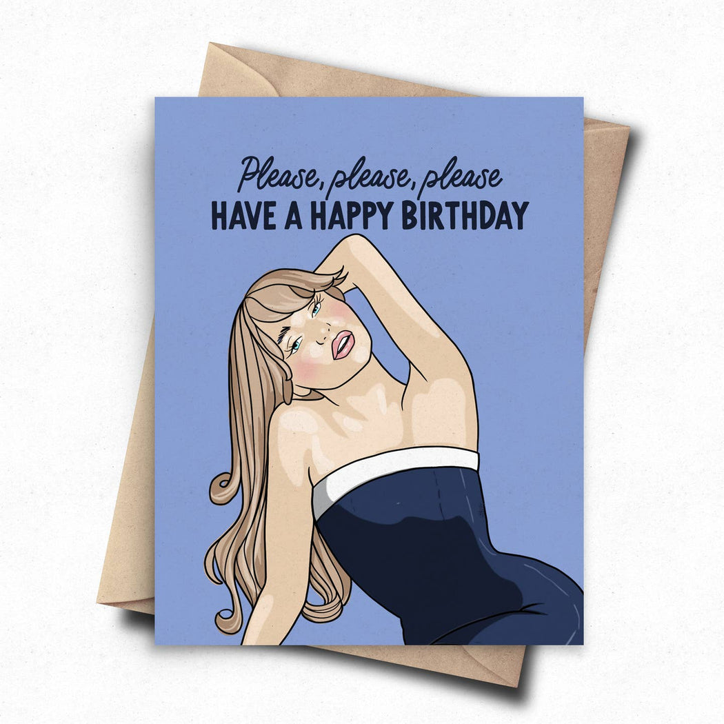 Sabrina Carpenter Please Have a Happy Birthday Card