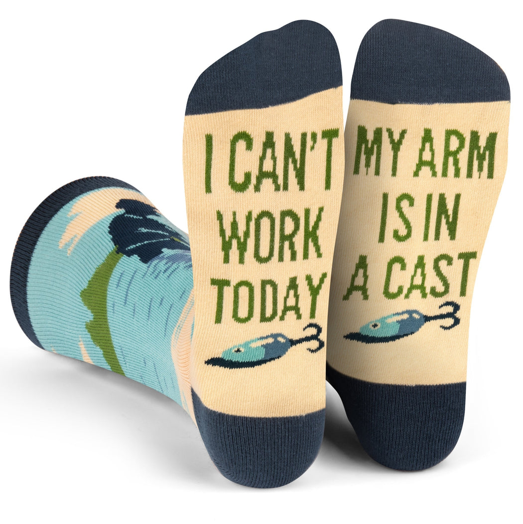 I Cant Work Today My Arm In Cast Socks