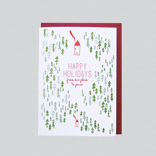 Our Place to Yours Holidays Card