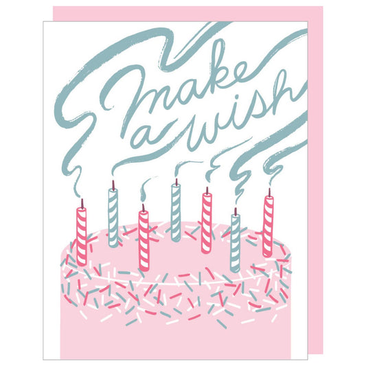 Candles Make a Wish Birthday Card