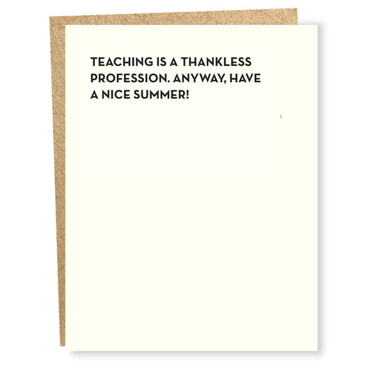 SP #881: Thankless Teacher Card