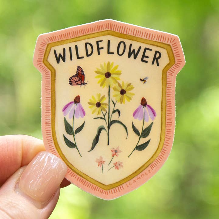 Wildflower Badge Sticker