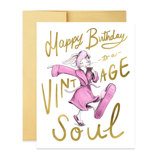 Vintage Soul Birthday Card