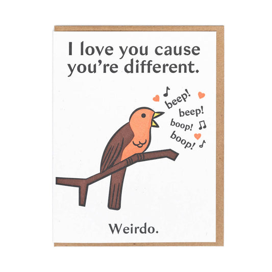 Love Different Bird Card