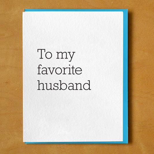 My Favorite Husband Card