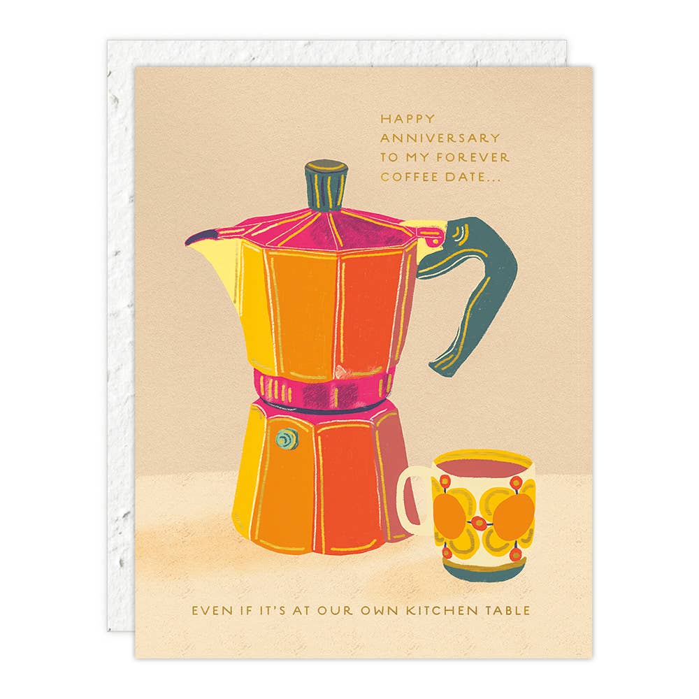 My Forever Coffee Date Anniversary Card