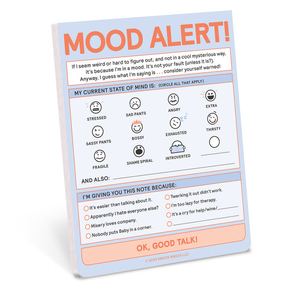 Mood Alert Notepad
