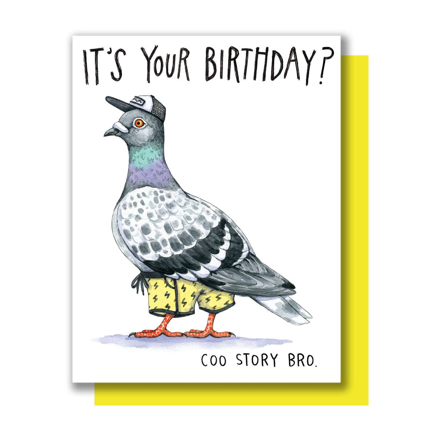 Pigeon Its Your Birthday Cool Story Bro Card