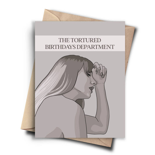 Taylor Swift Tortured Birthdays Department Card