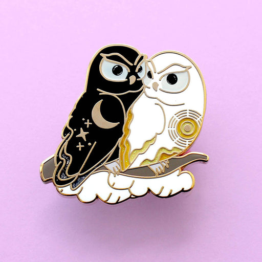 Day & Night Owl Duo Enamel Pin