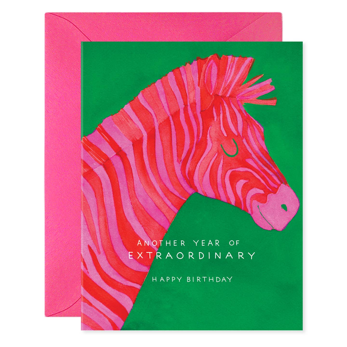 Extraordinary Zebra Birthday Card
