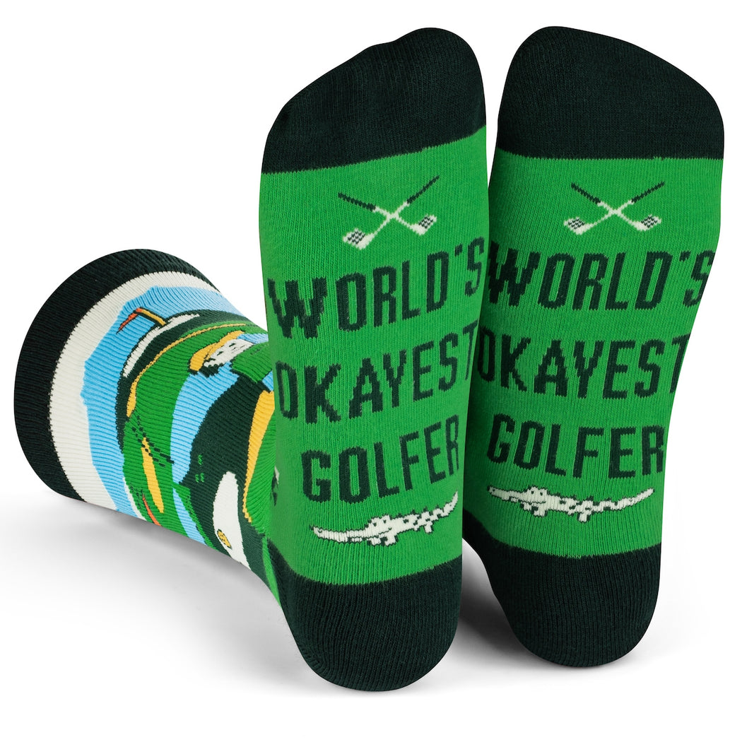 World's Okayest Golfer Socks