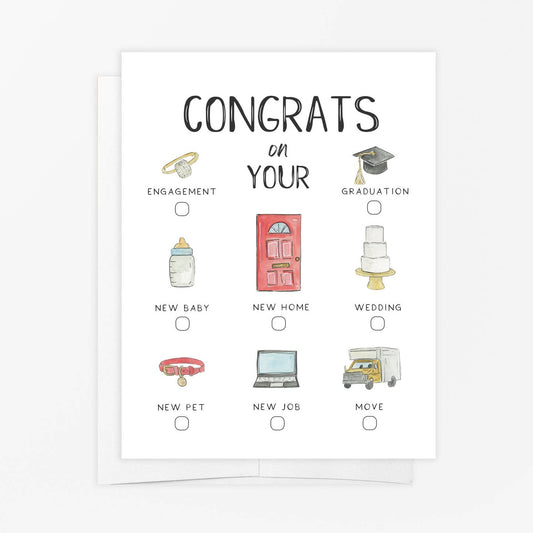 Congrats On Your Choice of Occasion Card