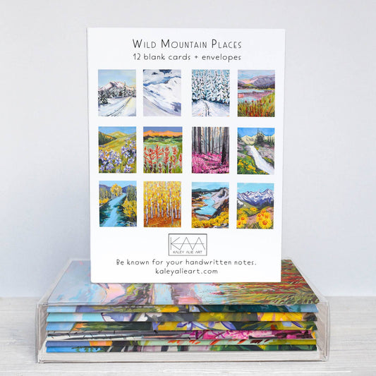 Wild Mountain Places Assorted Blank Card Box of 12