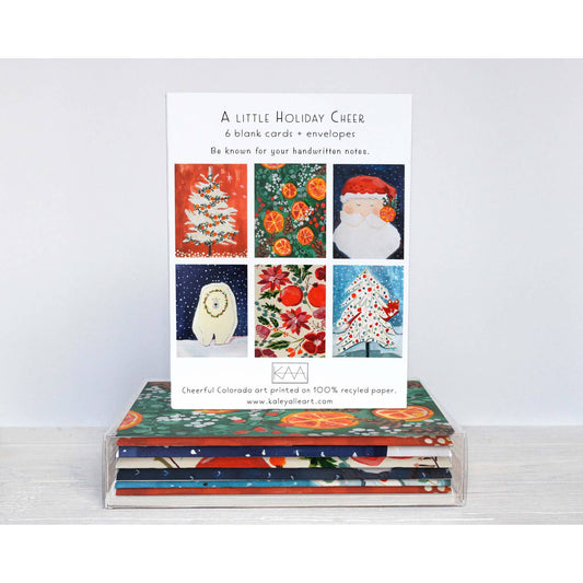 A Little Holiday Cheer Assorted Blank Card Box of 6