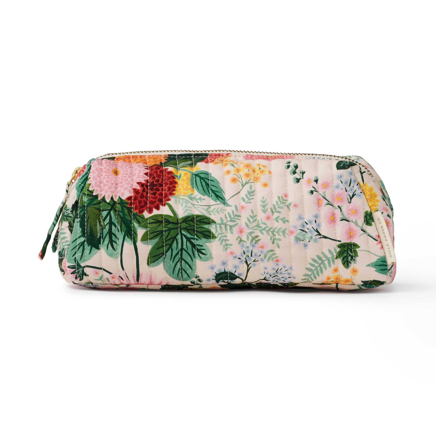 Dahlia Quilted Cosmetic Pouch