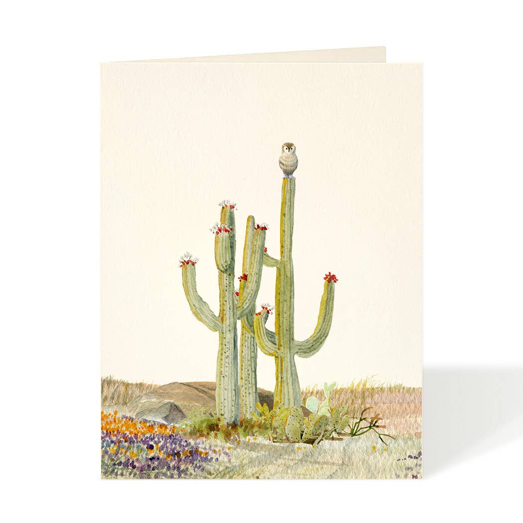 Desert Perch Blank Card