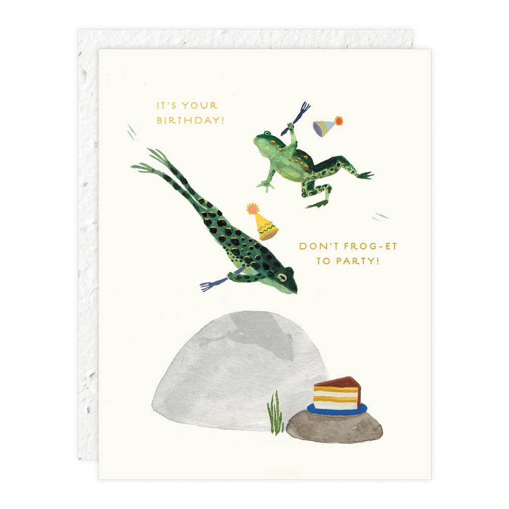 Dont Frog Et To Party Birthday Card