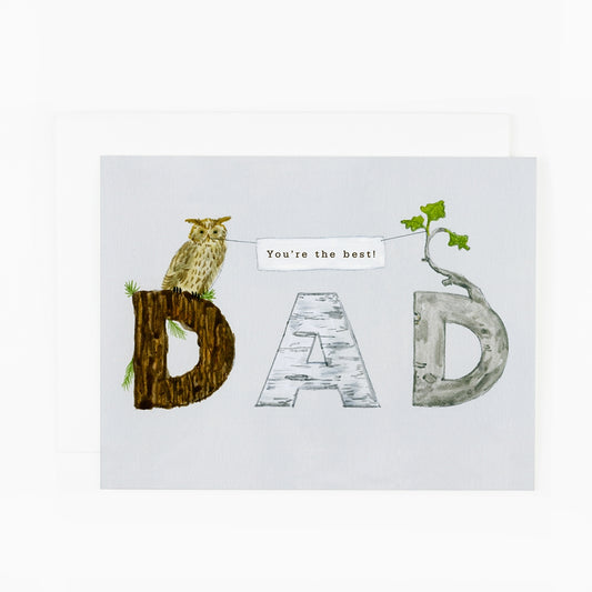Dad Whooooo Best Card