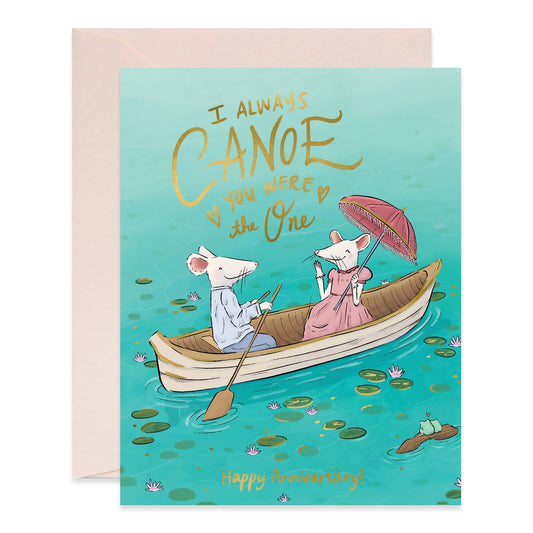 Always Canoe You Were the One Mouse Card