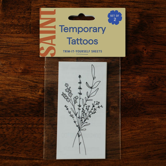 Large Flowers Temp Tattoos