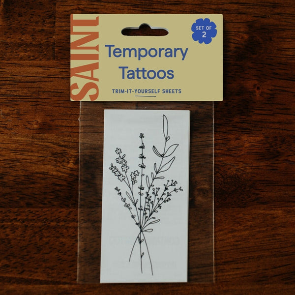 Large Flowers Temp Tattoos